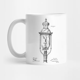 Incandescent Street Light Vintage Patent Hand Drawing Mug